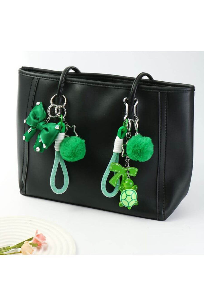 Bag Charms For Women -Green Flag Bag Charm- Fancy Pants