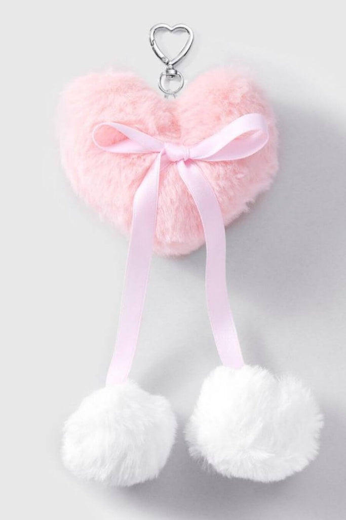Bag Charms For Women -Plush Heart Bag Charm- Fancy Pants