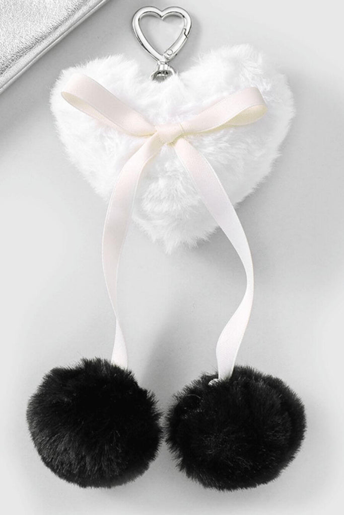 Bag Charms For Women -Plush Heart Bag Charm- Fancy Pants