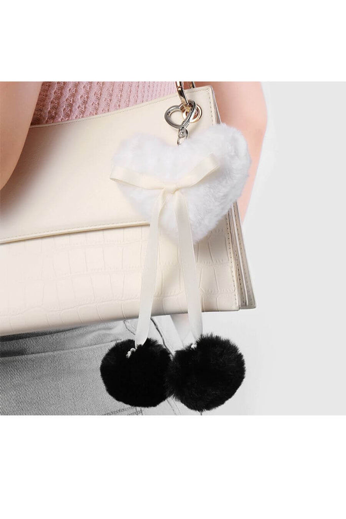 Bag Charms For Women -Plush Heart Bag Charm- Fancy Pants