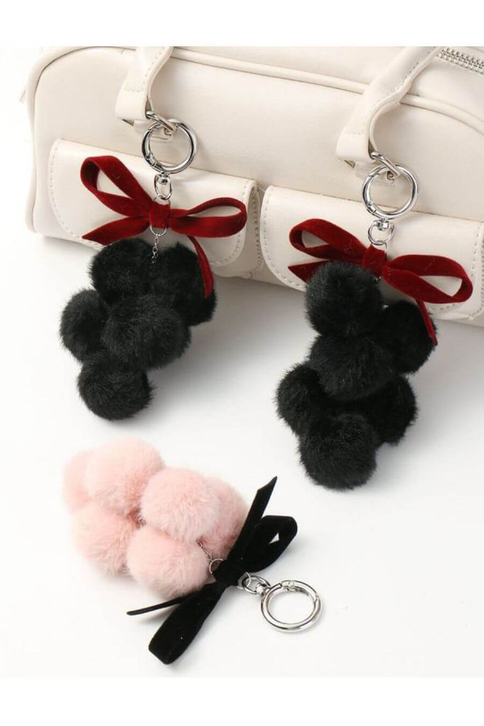 Bag Charms For Women -Vineyard Bag Charm - Pink- Fancy Pants