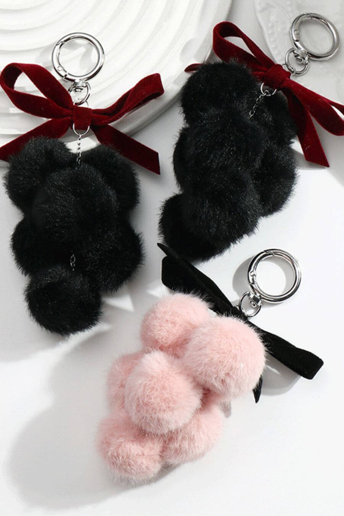 Bag Charms For Women -Vineyard Bag Charm - Pink- Fancy Pants