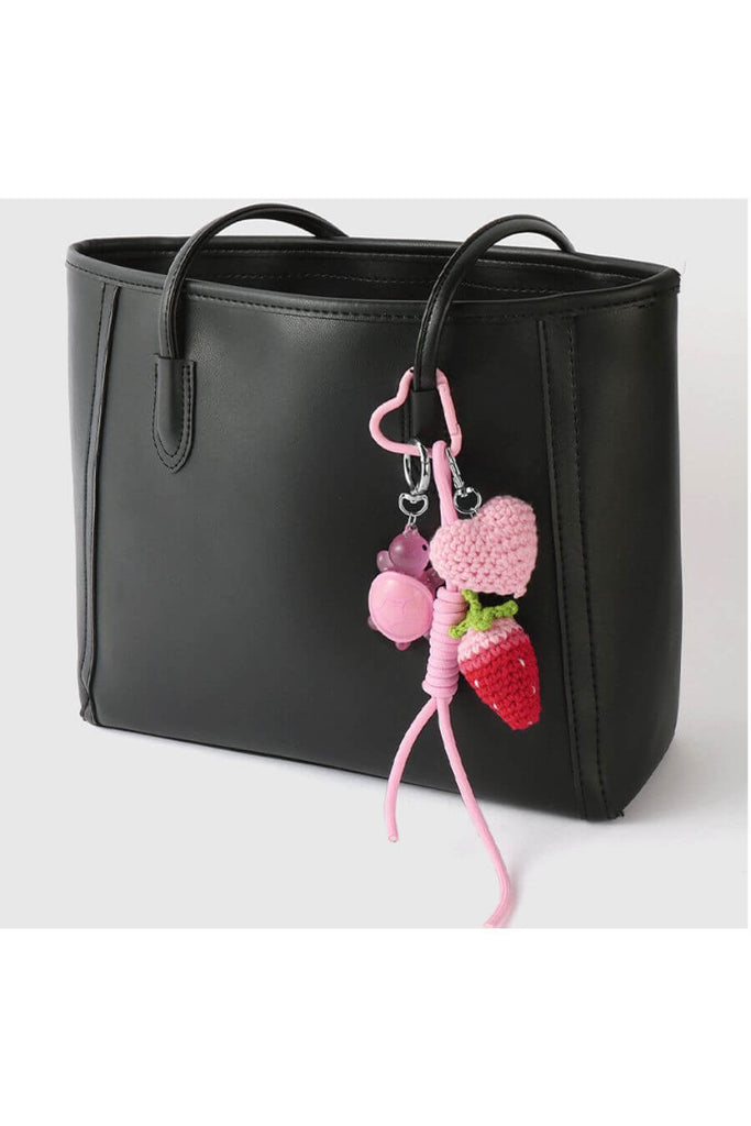 Bag Charms For Women - Tickle Me Pink Bag Charm- Fancy Pants