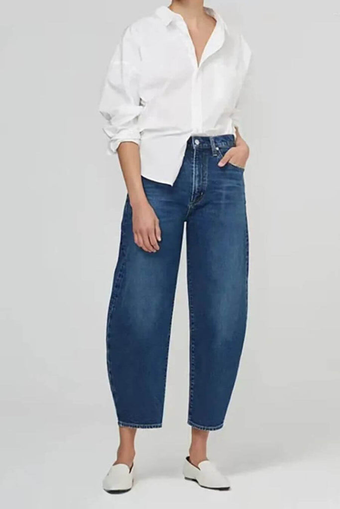 Bottoms For Women - Clio Denim Pants Blue - FancyPants