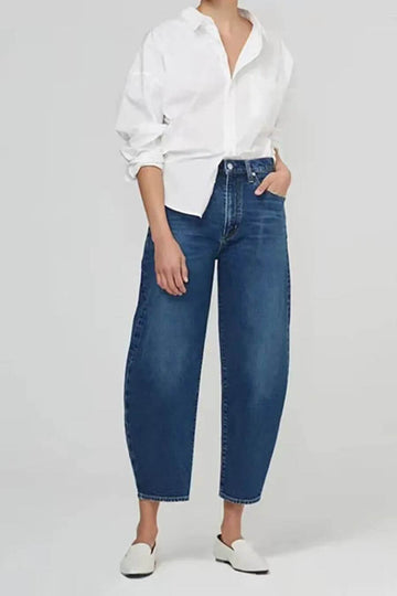 Bottoms For Women - Clio Denim Pants Blue - FancyPants