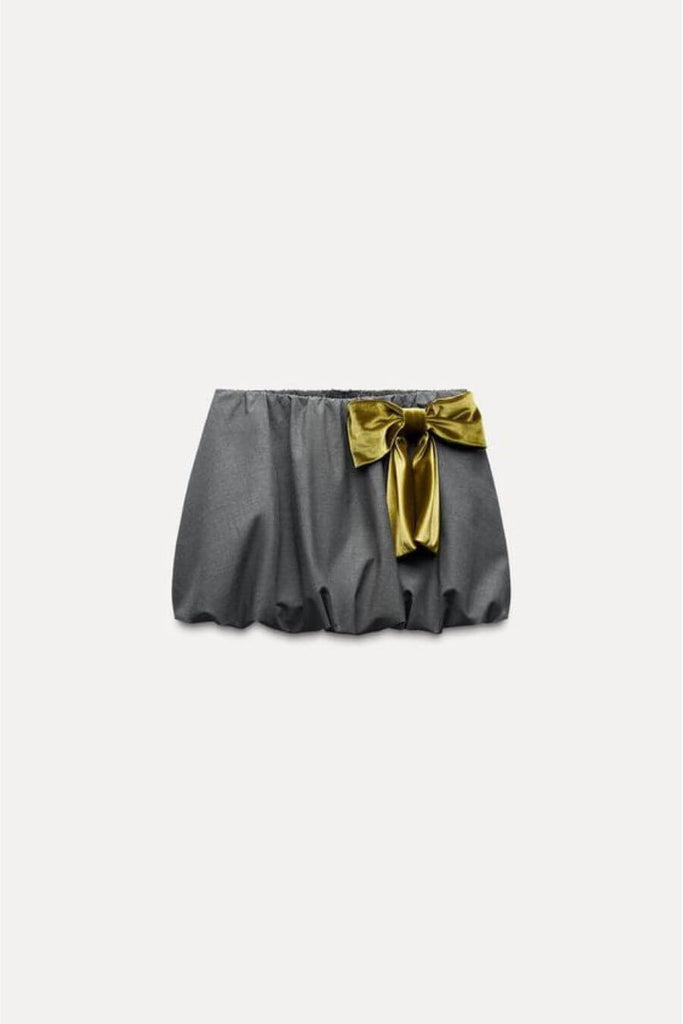 Bottoms For Women -Evaara Skirt Grey- FancyPants