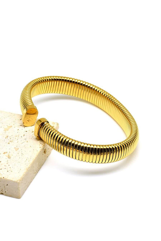 Bracelet For Women - Espresso Cuff Gold, Silver - Fancy Pants