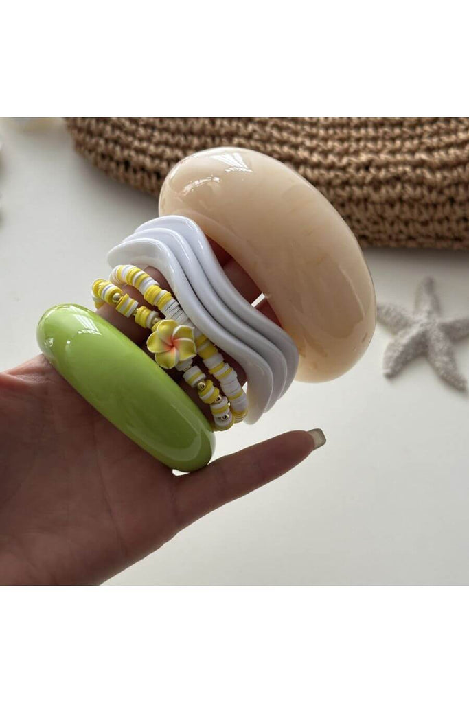 Bracelet For Women -Halfmoon Cuff Cream- Fancy Pants