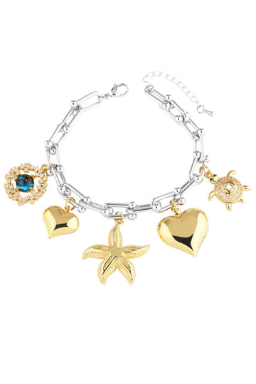 Bracelet For Women -Core Charm Bracelet Gold- Fancy Pants