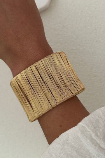 Bracelet For Women -Eloise Round Cuff Gold - Fancy Pants