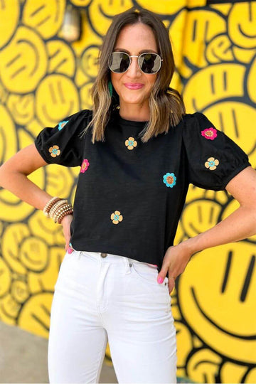 Casual Wear Top For Women - Bouquet Tee- FancyPants