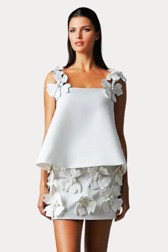 Coords For Women - Zinnia Coords White - FancyPants