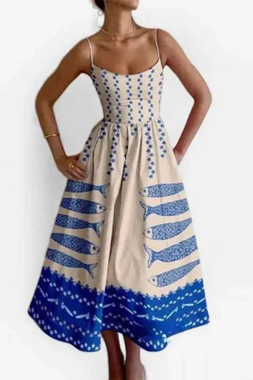 Dresses For Women -Coastline Maxi Blue- Fancy Pants