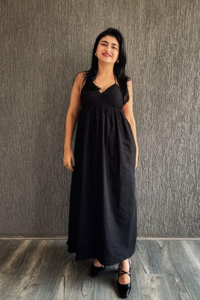 Dresses For Women -Delicacies Backless Maxi Black, Red - Fancy Pants