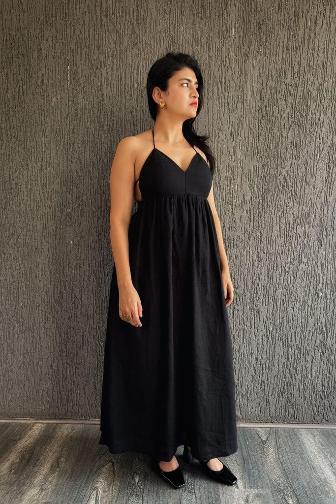 Dresses For Women -Delicacies Backless Maxi Black, Red - Fancy Pants