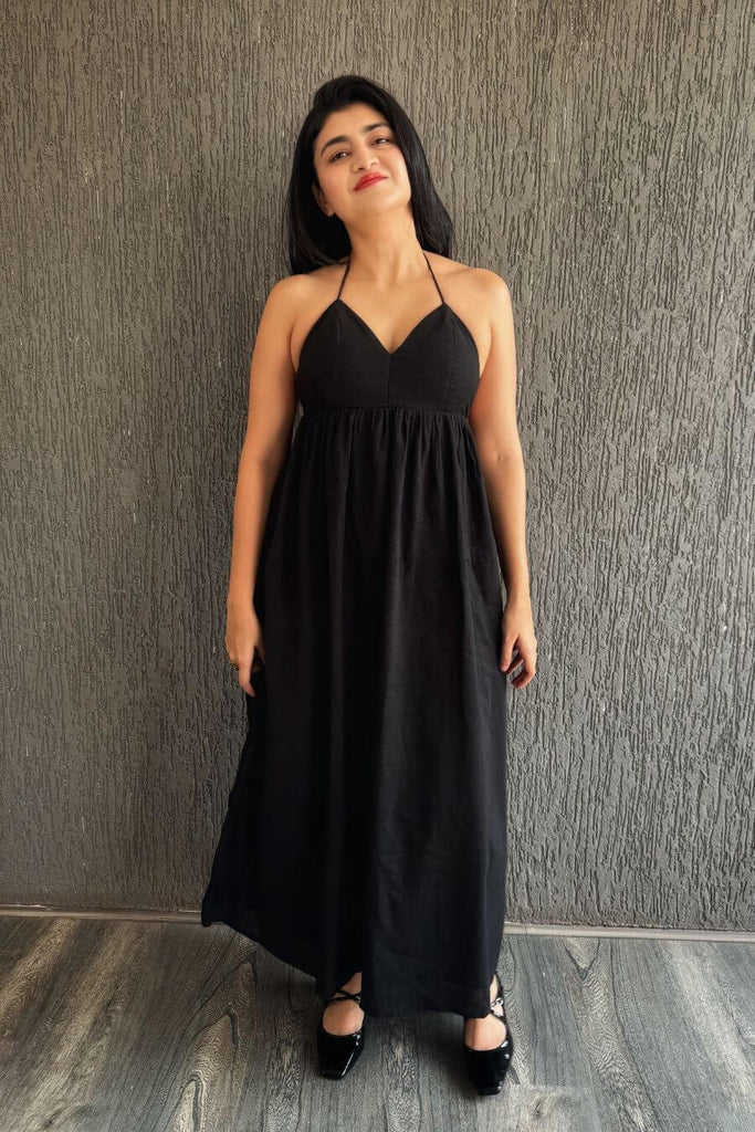 Dresses For Women -Delicacies Backless Maxi Black, Red - Fancy Pants