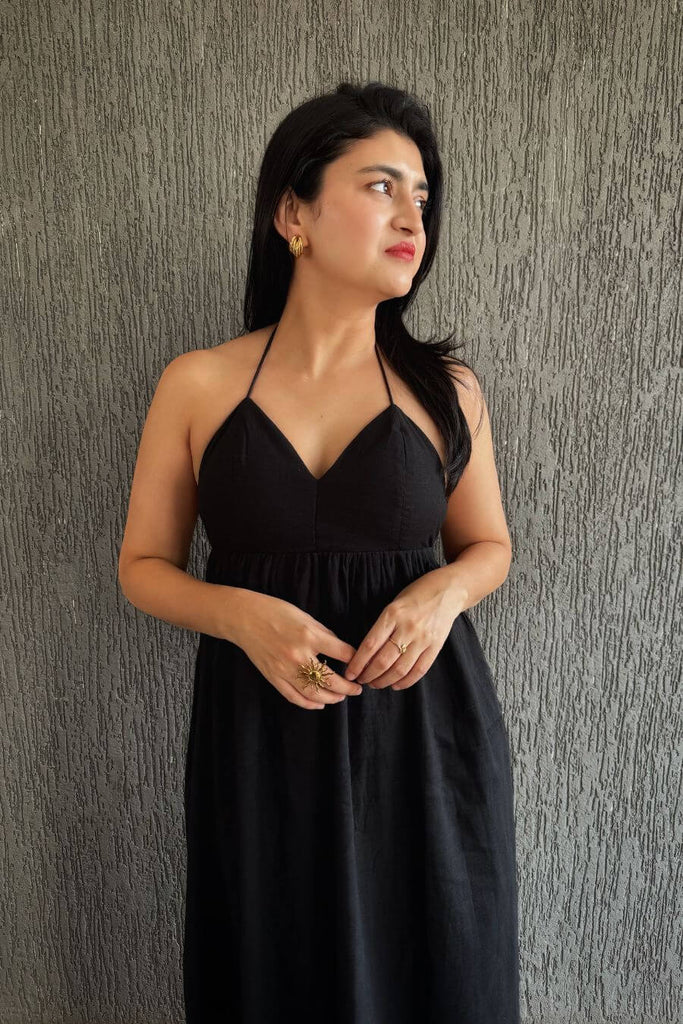 Dresses For Women -Delicacies Backless Maxi Black, Red - Fancy Pants