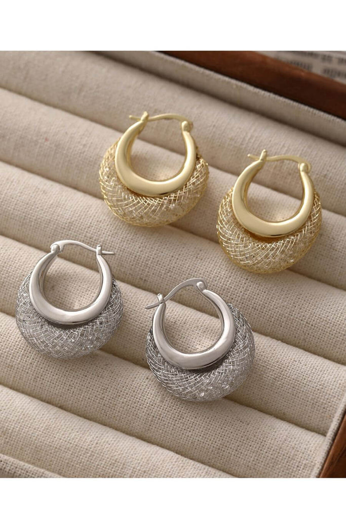 Earrings For Women -Heartsong Hoops Gold, Silver- Fancy Pants