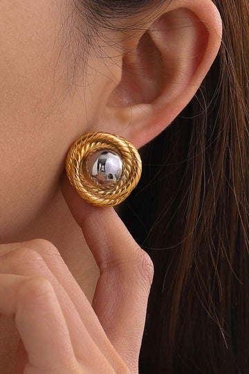 Earrings For Women - Saturn Earrings Gold - Fancy Pants