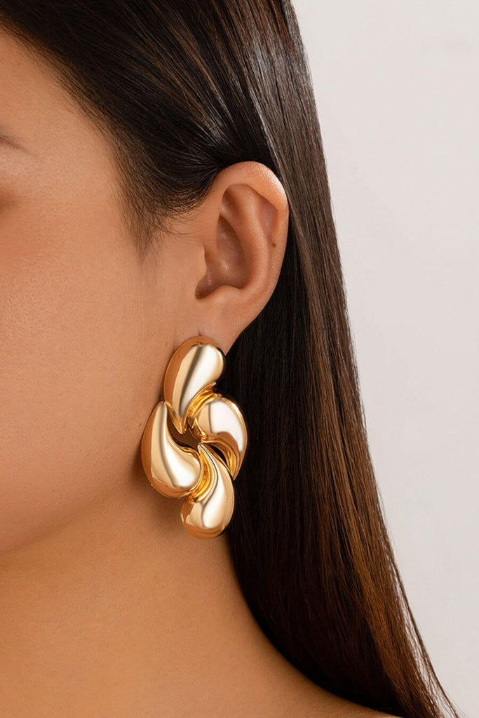 Earrings For Women - Tia Earrings Gold - Fancy Pants