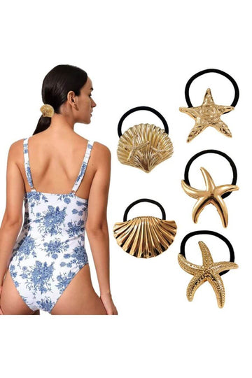 Hair Accessories for Women -  Holiday Hairtie Set Gold - FancyPants