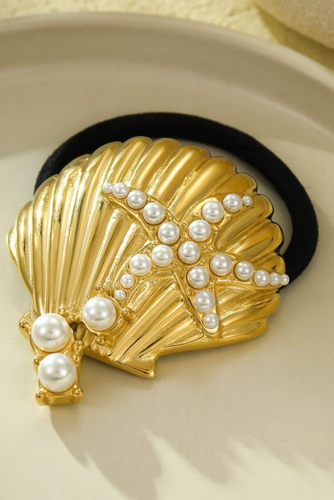 Hair Accessories for Women - Marine Hairtie Gold - FancyPants