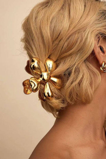 Hair Accessories for Women - Dova Claw Clip Gold, Silver - FancyPants