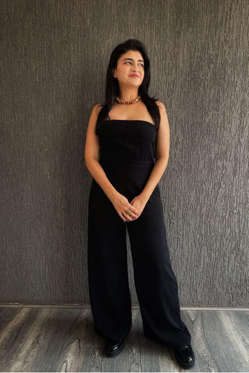 Jumpsuit For Women - Undenniable Back Bow Jumpsuit Black - Fancy Pants