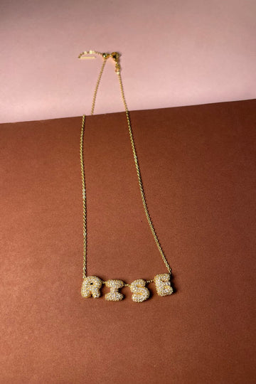 Necklace For Women - Personalised Bauble Alphabets Necklace - Fancy Pants
