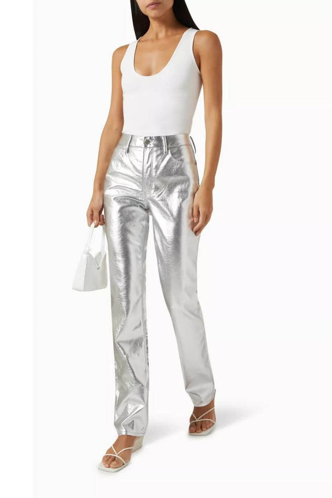 Party Pants for Women -  Kendall Silver Pants- FancyPants