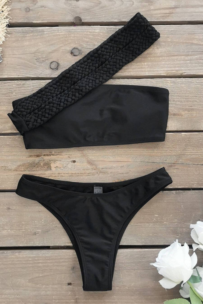 Swimwear For Women -Agnes Bikini Set Of 2 Black- FancyPants