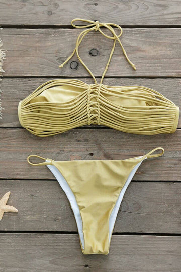 Swimwear For Women -Aureate Bikini Gold - FancyPants