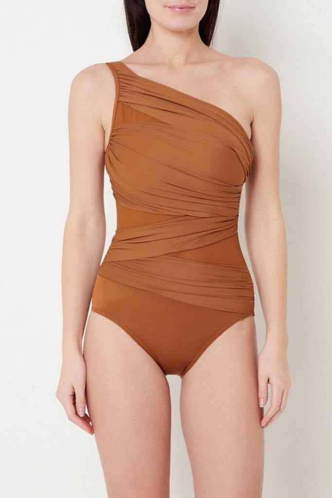 Swimwear For Women -Carmine Swimsuit Brown- FancyPants