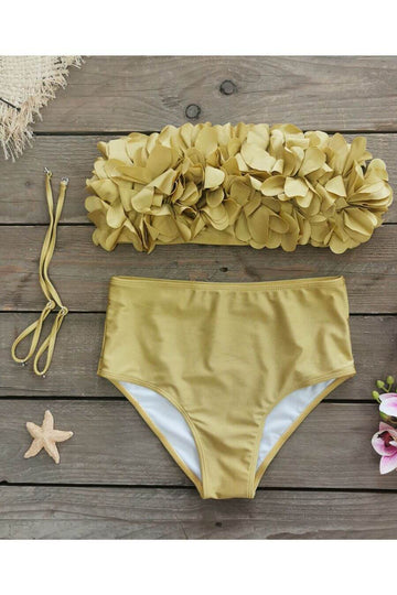 Swimwear For Women -Ines Bikini Yellow- FancyPants