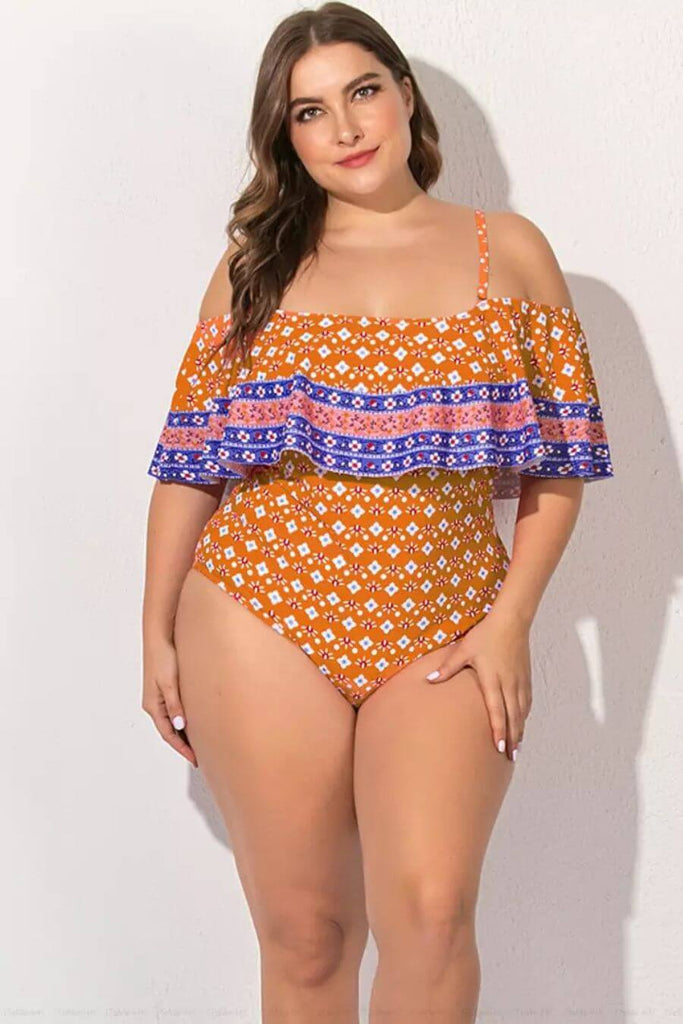 Swimwear For Women -Lagoona Swimsuit Blue, orange - FancyPants