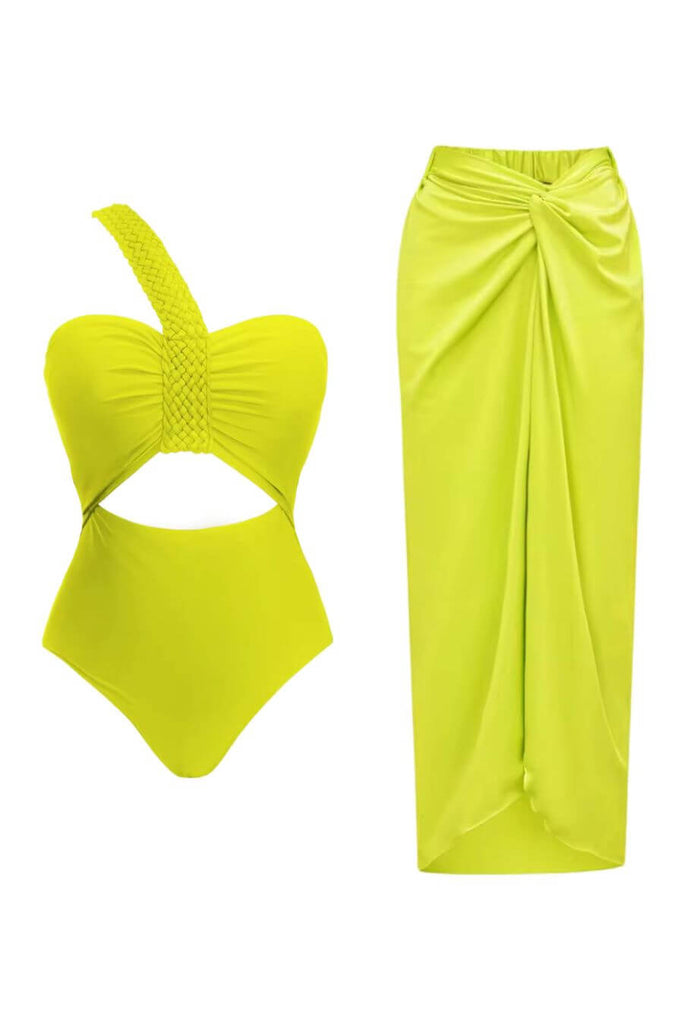 Swimwear For Women -Lime Swimset Of 2- FancyPants