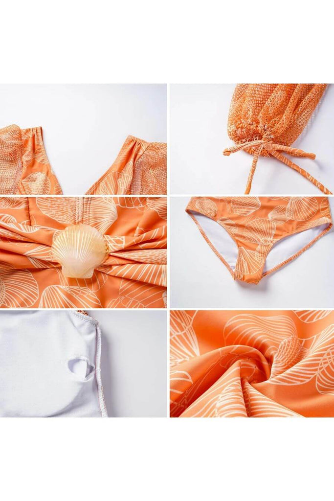 Swimwear For Women -Montenegro Swimsuit Set Of 2 Peach - FancyPants