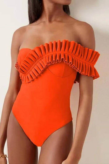 Swimwear For Women - Ruffle Roads Swimsuit - FancyPants