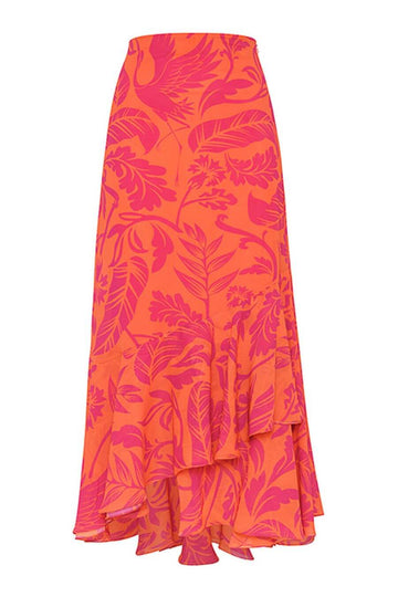 Swimwear For Women -Sunday Sarong Skirt pink-orange - FancyPants