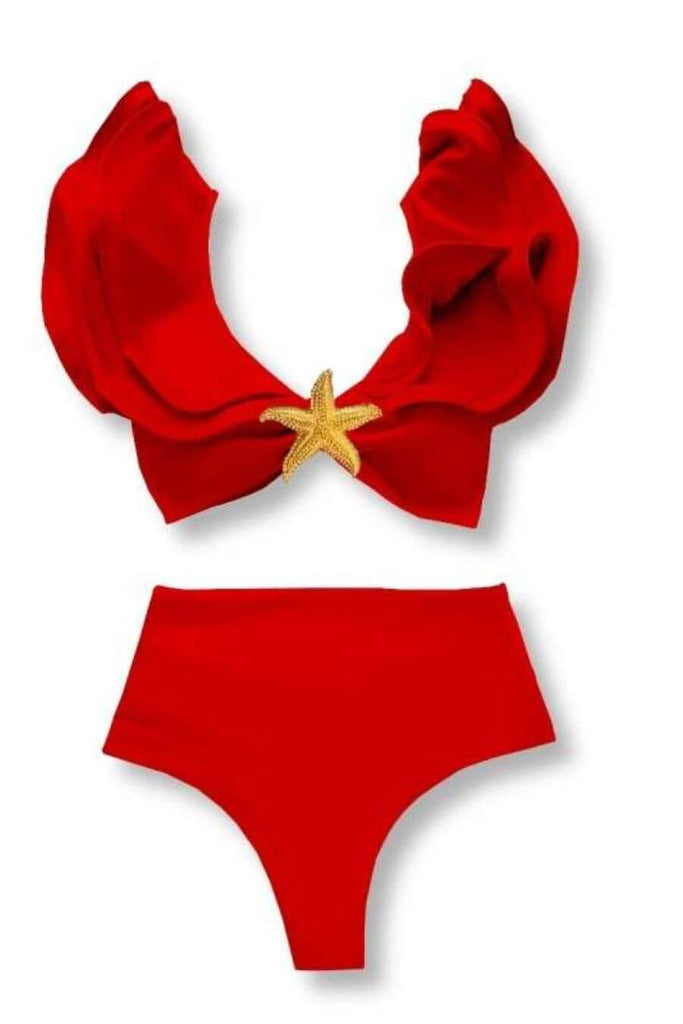 Swimwear For Women - Treasure Bikini Red, Black-  FancyPants