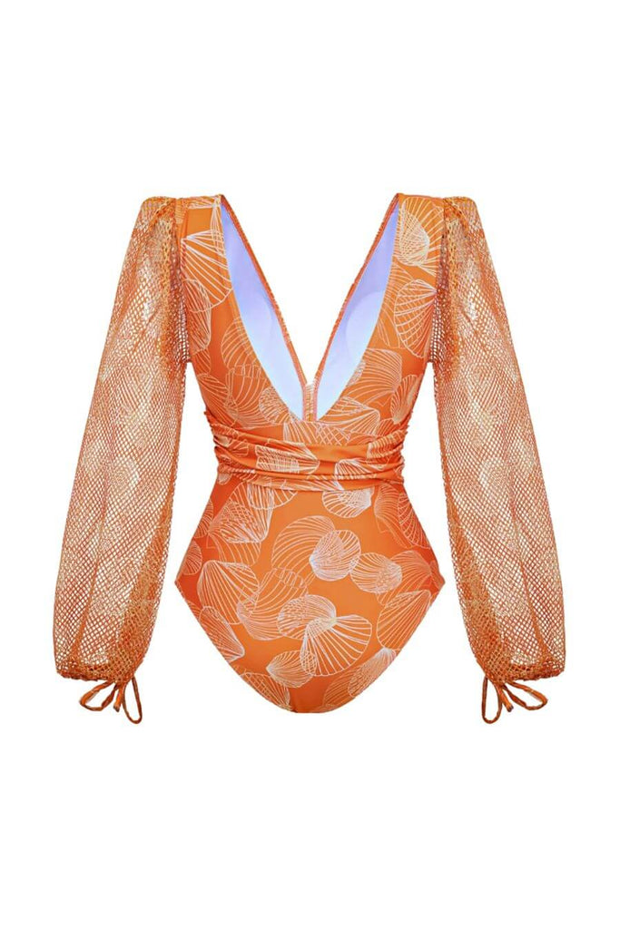 Swimwear For Women -Montenegro Swimsuit Set Of 2 Peach - FancyPants