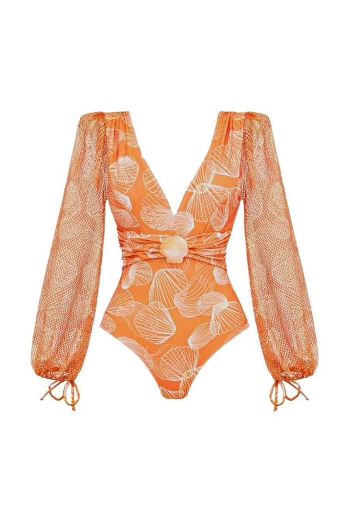 Swimwear For Women -Montenegro Swimsuit Set Of 2 Peach - FancyPants