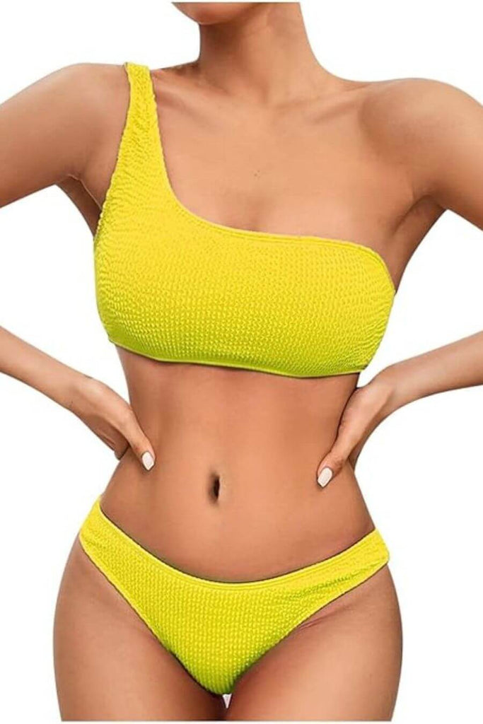 Swimwear For Women -Peru Bikini Pink, Yellow, Orange  - FancyPants
