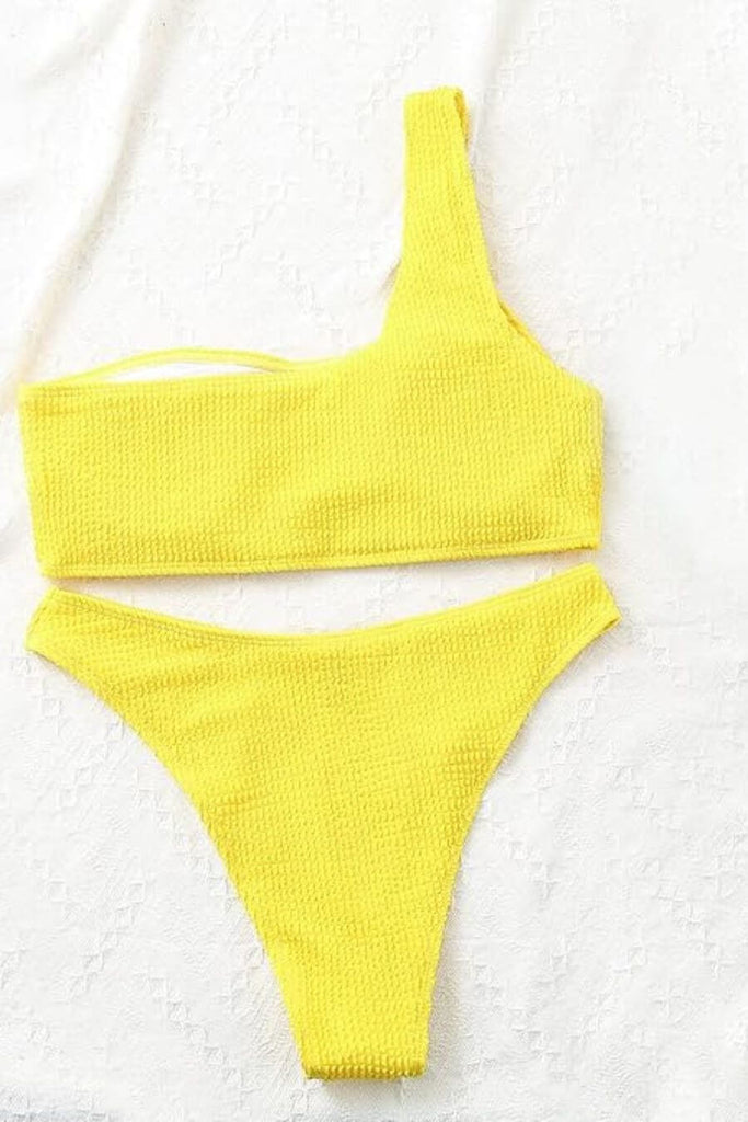 Swimwear For Women -Peru Bikini Pink, Yellow, Orange  - FancyPants