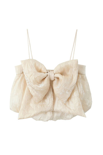 Tops  For Women - Evie Bow Top Cream - Fancy Pants