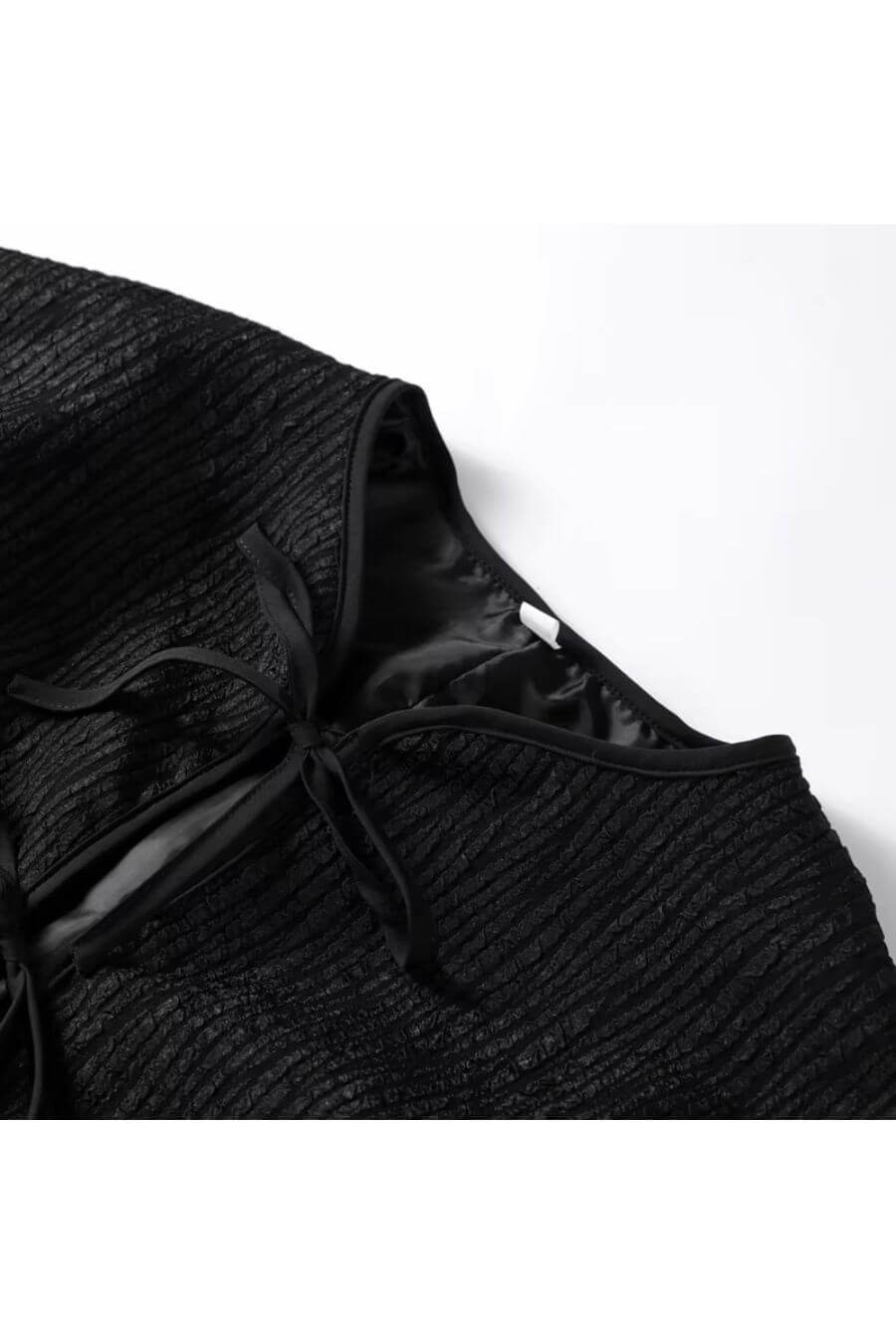 トップス andmary Sharon ribbon tops black ANDMARY】Sharon ribbon tops