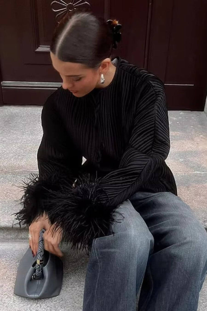 Tops For Women -Sharon Top Black - FancyPants