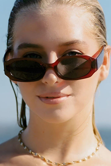 UV400 Protection Sunglasses For Women -Carol Sunglasses  red, blue- FancyPants