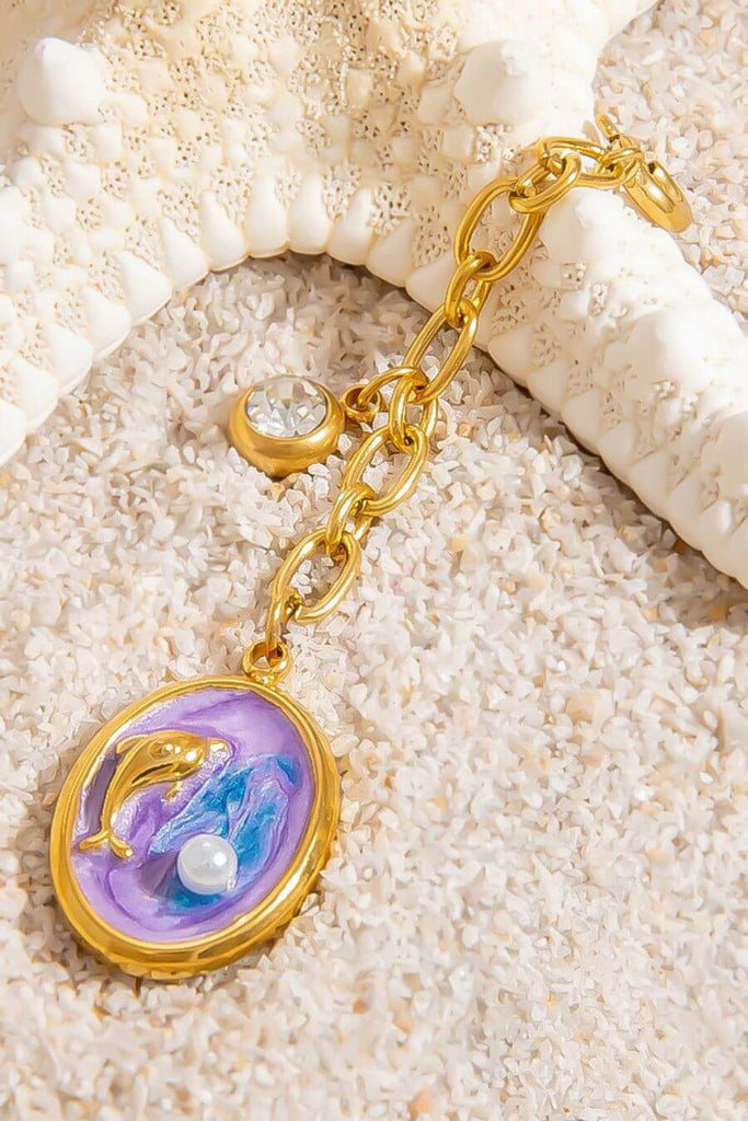 bikini Charms For Women - Dolphin Bikini Charm Gold- Fancy Pants